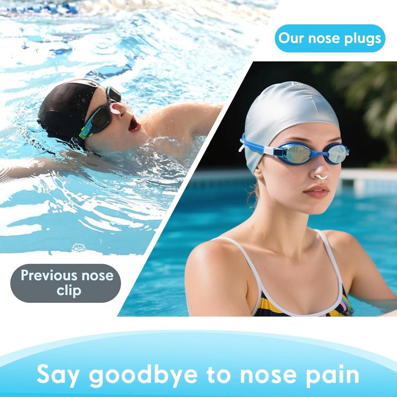 Baypify 2 Pack Nose Plugs for Swimming – Waterproof and Painless Nose Plugs for Adults, Made of Soft Silicone to Keep You Comfort in The Swim - Image 4